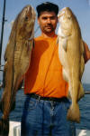 A fine brace of Cod for our Nige - 23.5lbs & 18.5lbs