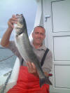 John with his cracking 9lb Bass and Sabre Tooth II's largest Bass of the year