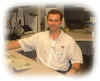 Preparing weekly stores order, onboard Jade