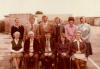 Top Row L-R Mrs Rogers, Mr  Davies, Mr Huyshe, Mr Price (Current Headmaster), Mrs Davies, Mrs Cullington(?)    Front Row L-R Mrs Vaughan, Mr Childs, Mr Evans (Headmaster), Miss Williams, Mrs Evans